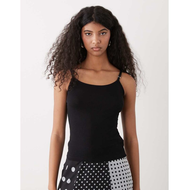Weekday tank top in black 113620000