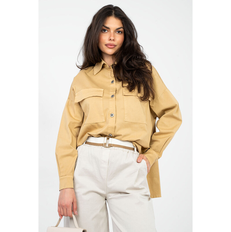 Košile s dlouhým rukávem model 224200 Italy Moda