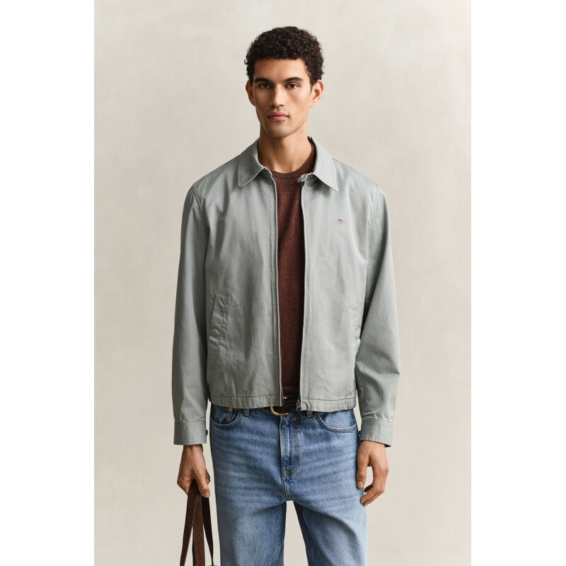 BUNDA GANT COTTON WINDCHEATER JACKET CERAMIC GREY