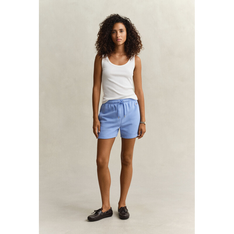 TEPLÁKOVÉ ŠORTKY GANT REG SHIELD SHORTS PALACE BLUE