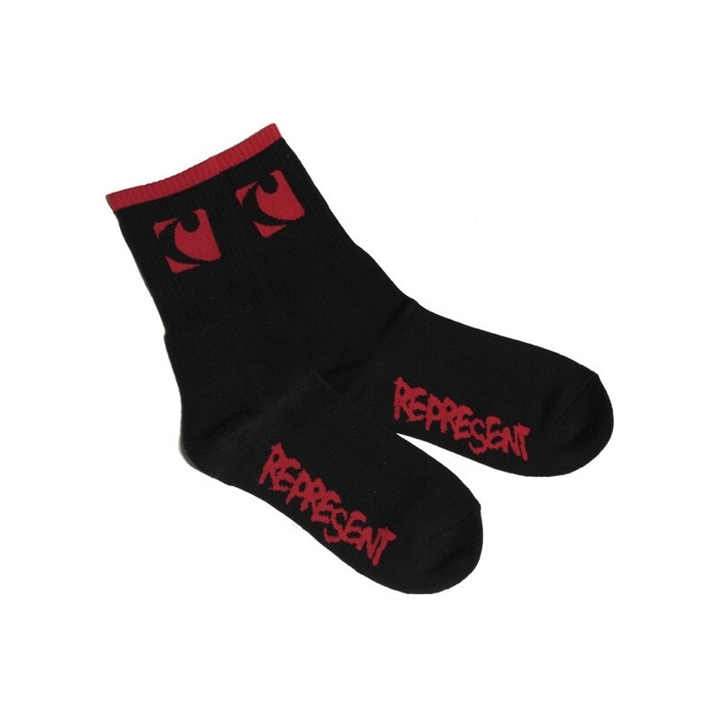 REPRESENT Ponožky Represent New Squarez Long black