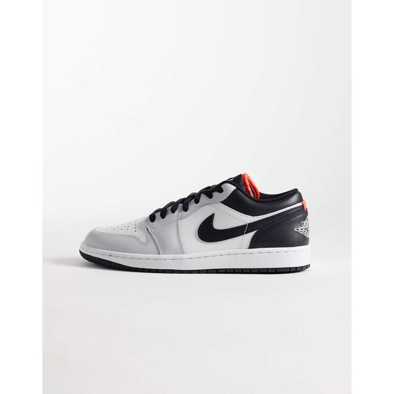 Nike Air Jordan 1 Low trainers in grey, black and white