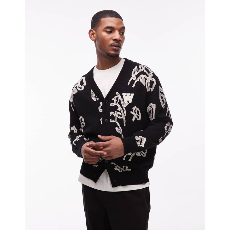 Double A By Wood Wood leif cardigan in multi