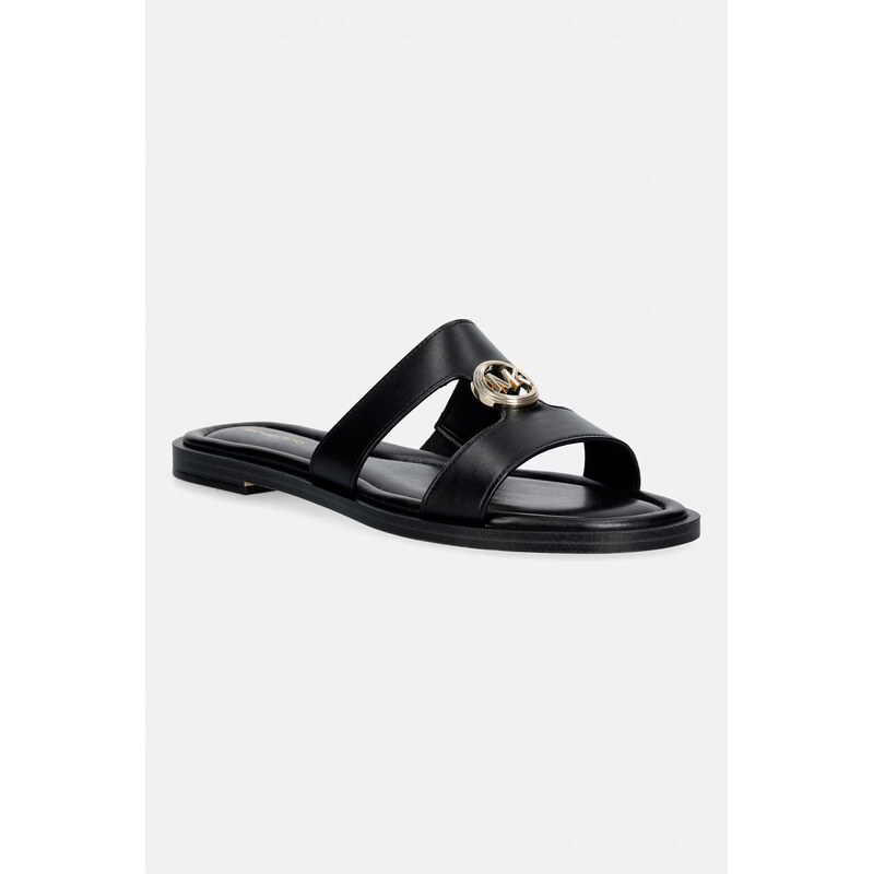 MICHAEL Michael Kors pantofle dámské kožené Erin Flat Sandal 113679194