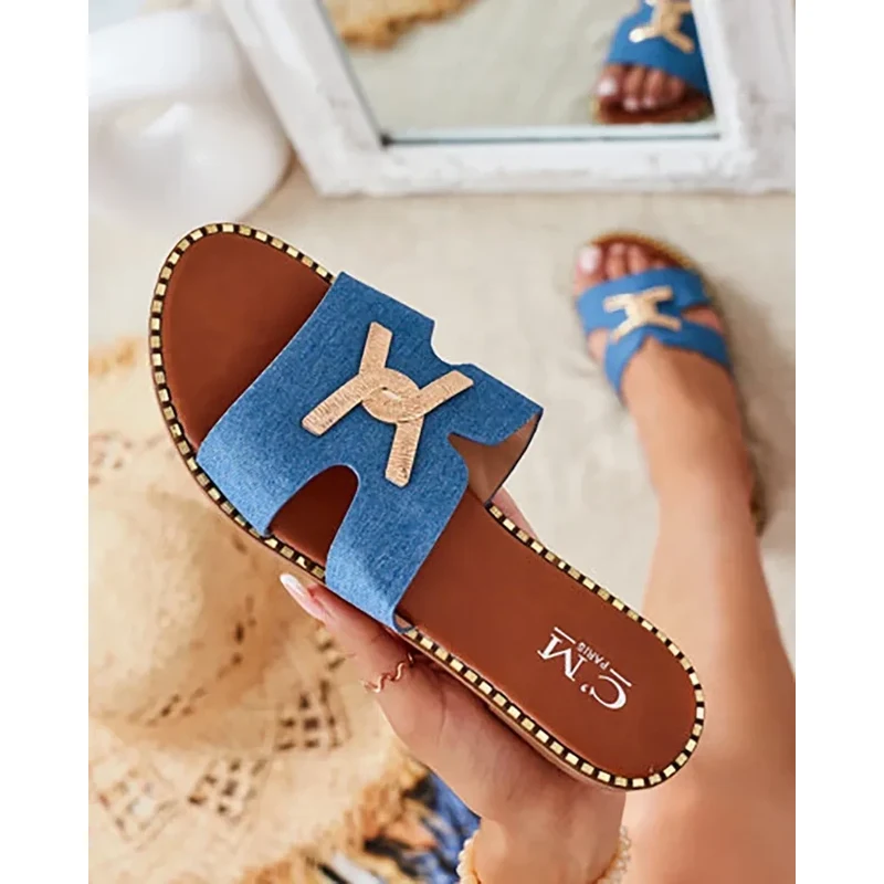 Resti Royalfashion dámské žabky s rovnou podrážkou 113630976