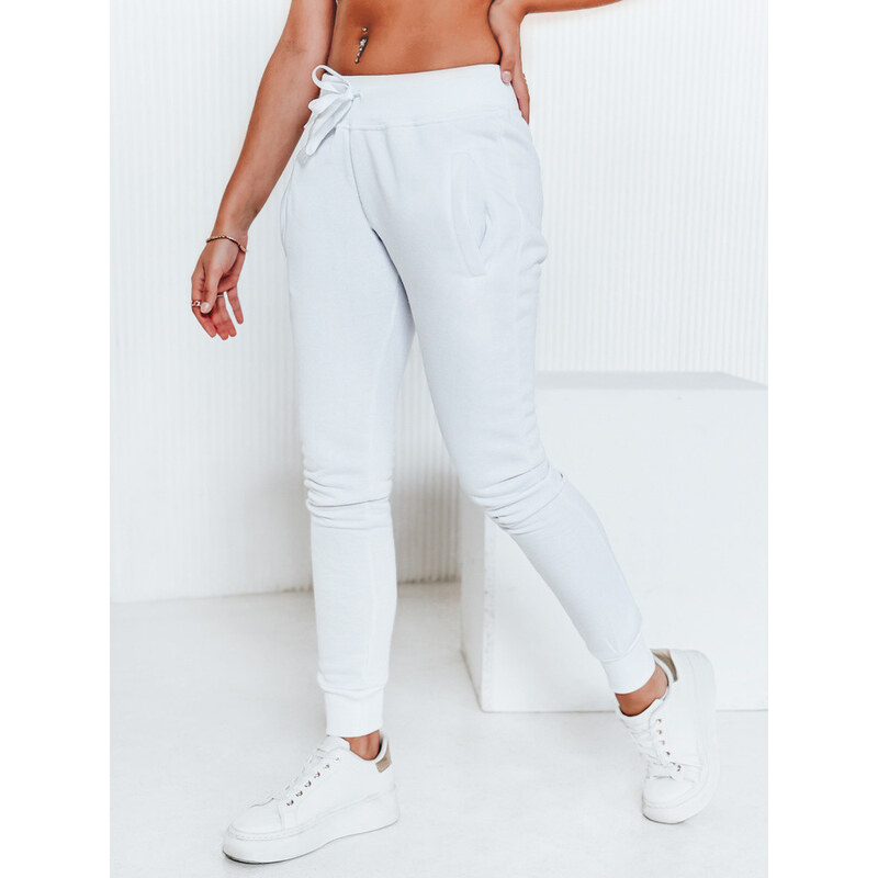 FashionStreet Dámské tepláky FITS bílé UY0134