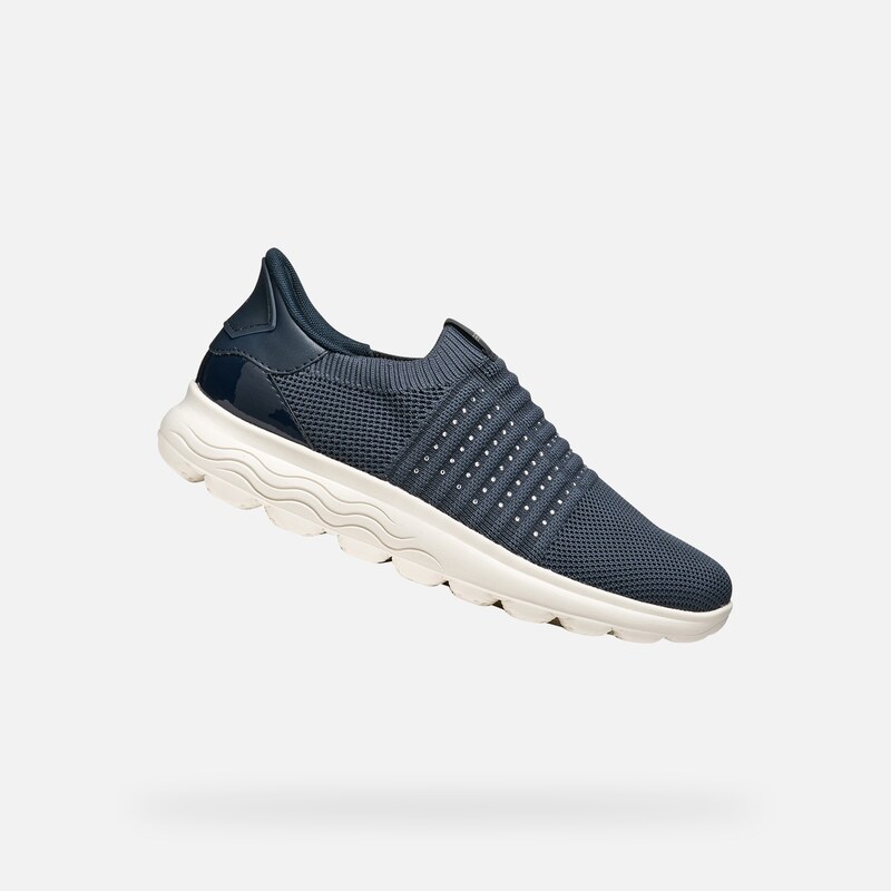 Tmavě modré dámské slip-on tenisky Geox Spherica Plus
