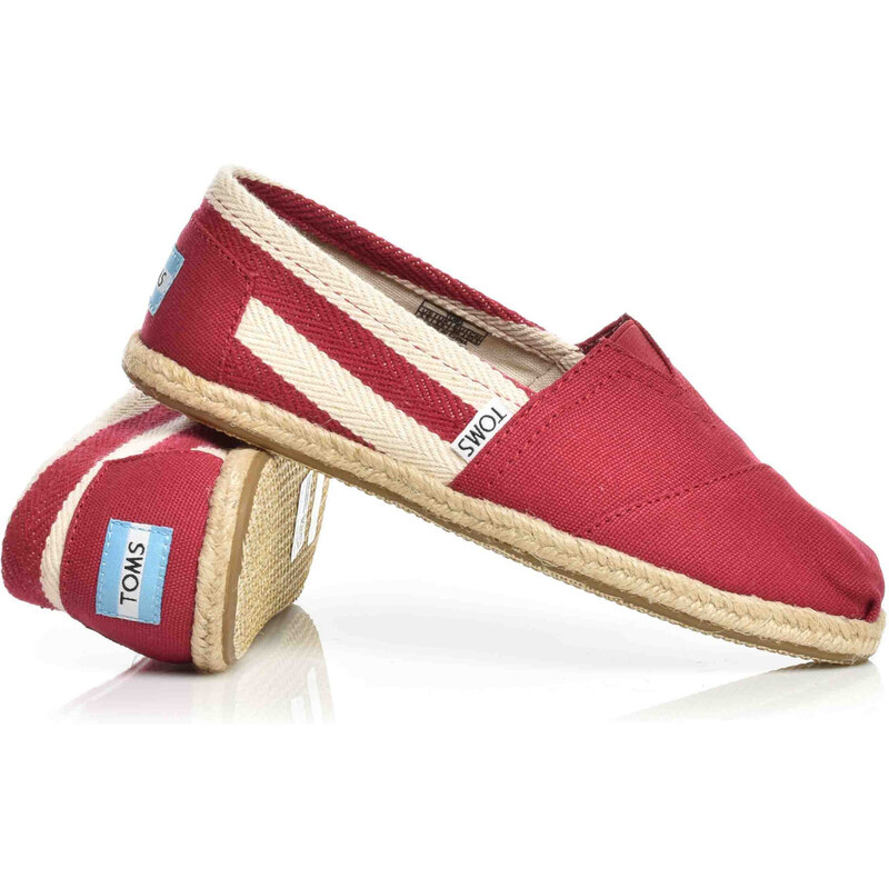 Toms - Classic červené espadrilky 113632601