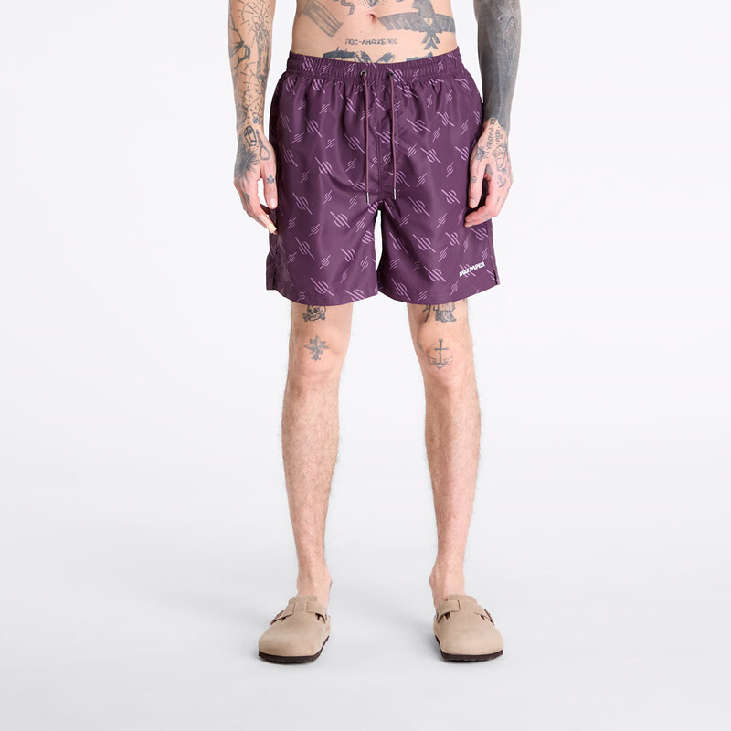 Plavky Daily Paper Irregular Monogram Swimshorts Potent Purple S