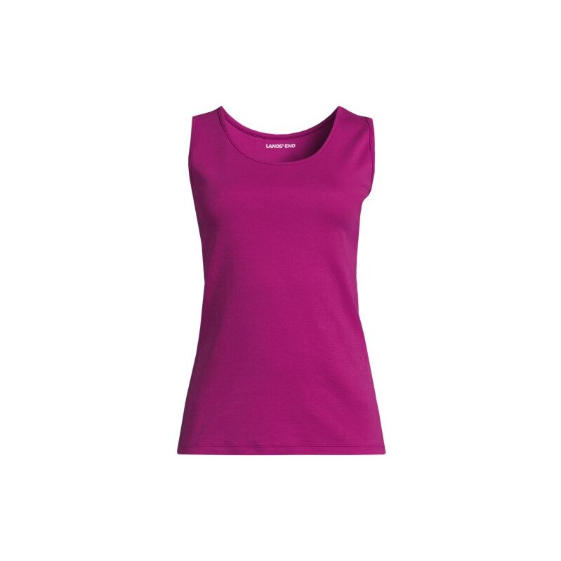 Cotton Vest Top, Women, size: S, regular, Pink, Cotton, by Lands