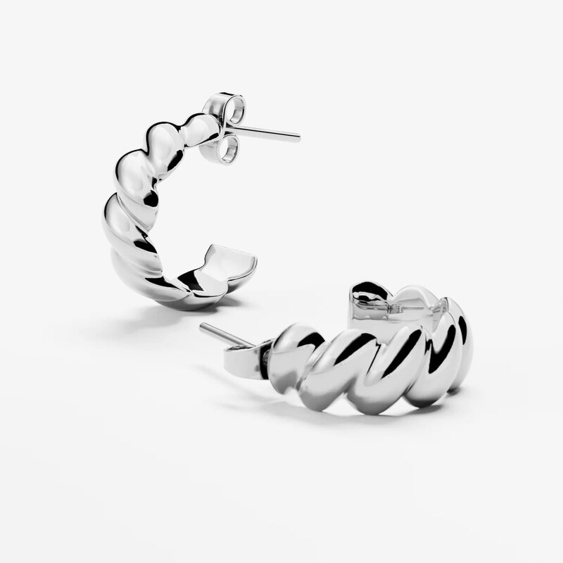 Náušnice FURIOSA Croissant Earrings Silver Universal