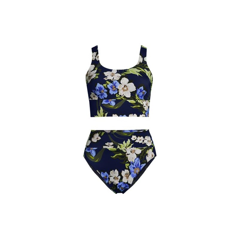 Tugless Midkini, High Waisted - 2 piece, Women, size: 20-22, plus, 115261475