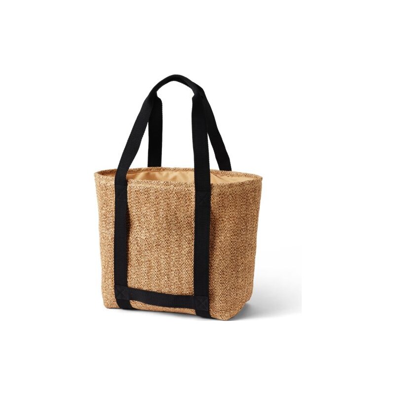 Straw Tote Bag, Women, size: one size, regular, Ivory, by Lands