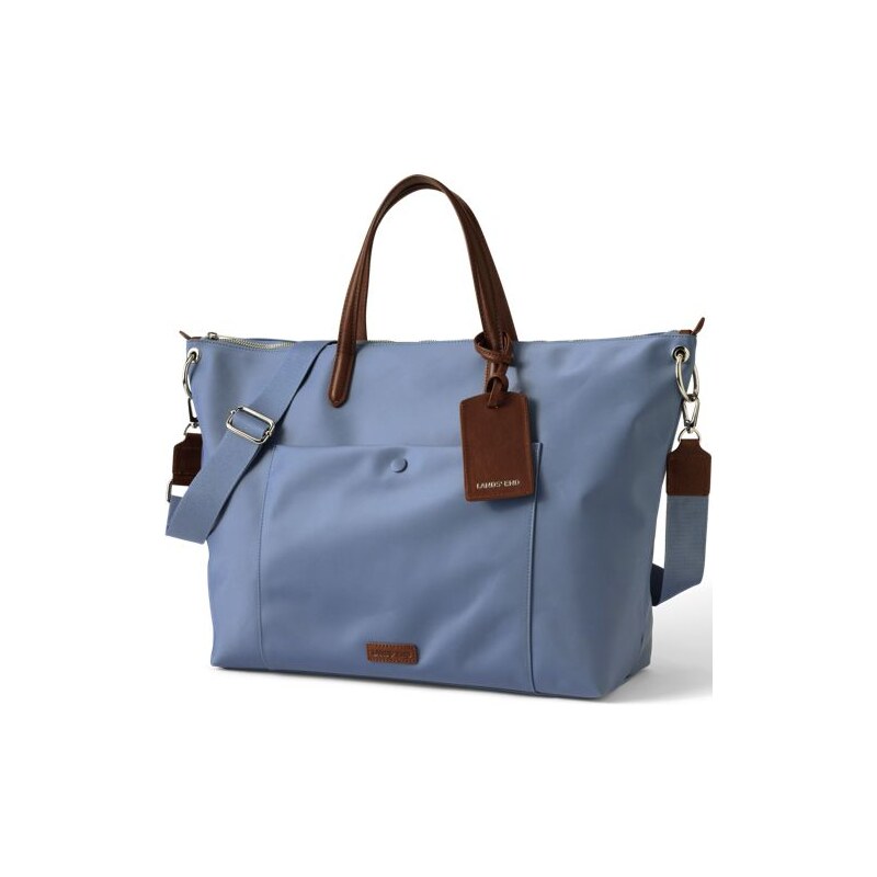 Travel Tote Bag, Women, size: one size, regular, Blue, Nylon/Leather, 115230490