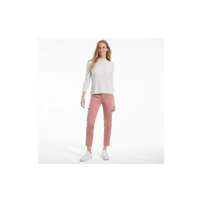 7/8 Slim Leg Cargo Chinos, Women, size: 10, petite, Red, Cotton 115261940