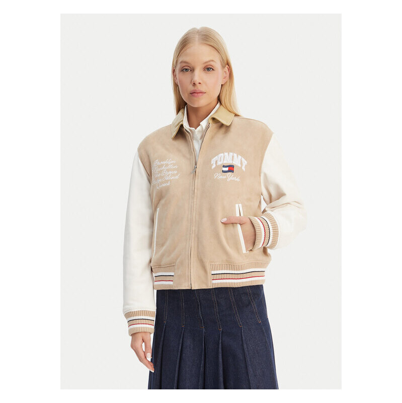 Kožená bunda Tommy Jeans 113636284