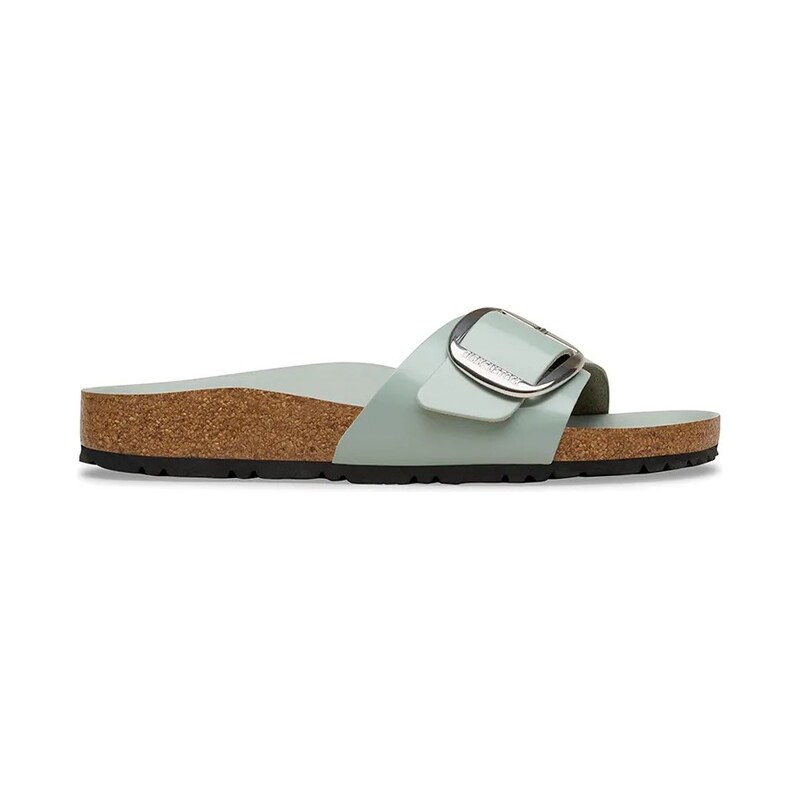 Birkenstock pantofle na plochém podpatku dámské kožené Madrid