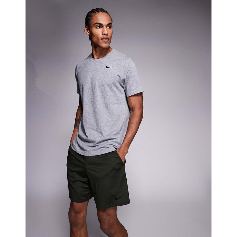 Nike Training Dri-FIT Flex 7 inch shorts in dark green