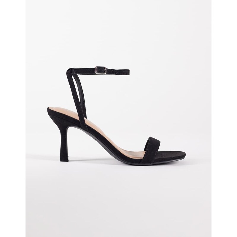 New Look stiletto heeled sandal in black