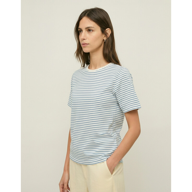 Yerse Triko O-stripes Sky Blue XS