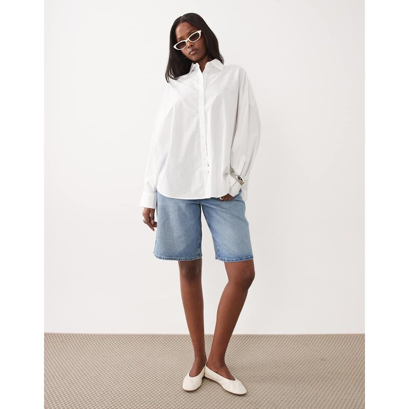 Hugo Blue Edafne shirt in white 113638570