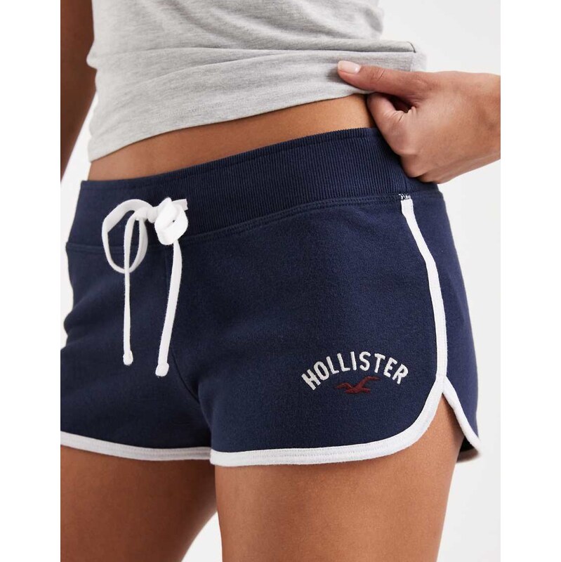 Hollister fleece mini shorts in navy 113638704