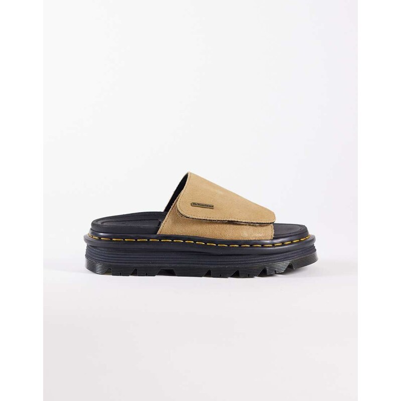 Dr Martens ZebZag slide in savannah tan suede-Brown 113642919