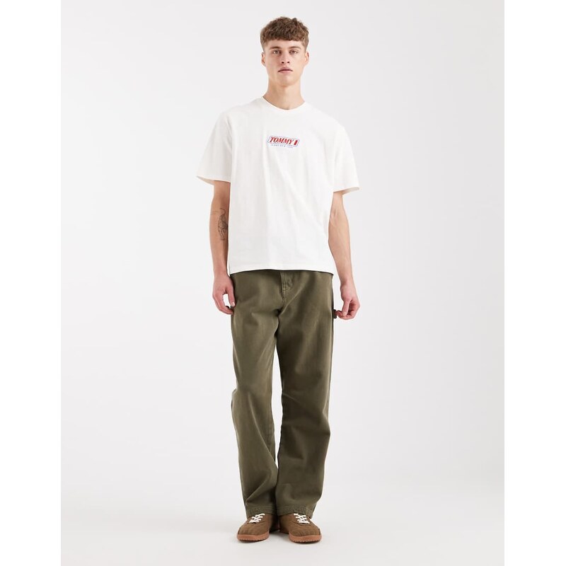 Tommy Jeans 90s vintage t-shirt in cream-White