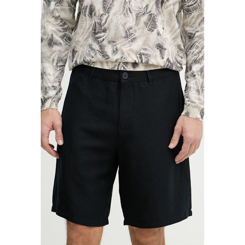 Armani Exchange šortky pánské se lnem