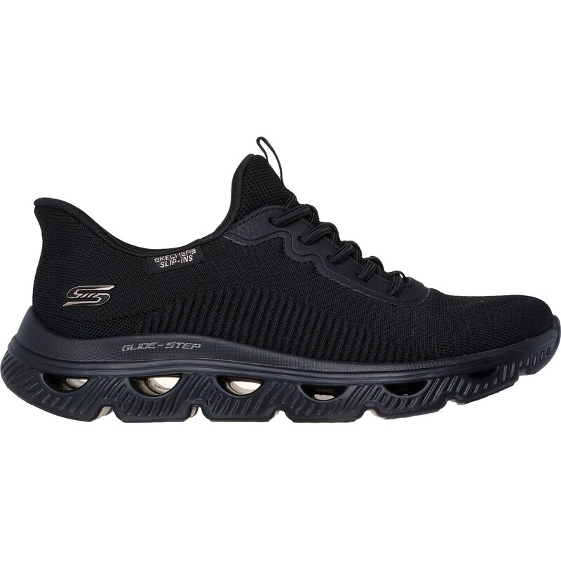 Skechers Ženy Slip-ins: BOBS Sport Arc Waves Shoes v Černá,