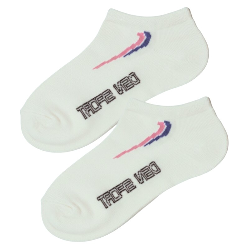 110-116-Dívčí kotníčkové ponožky Design Socks -bílá 61136610
