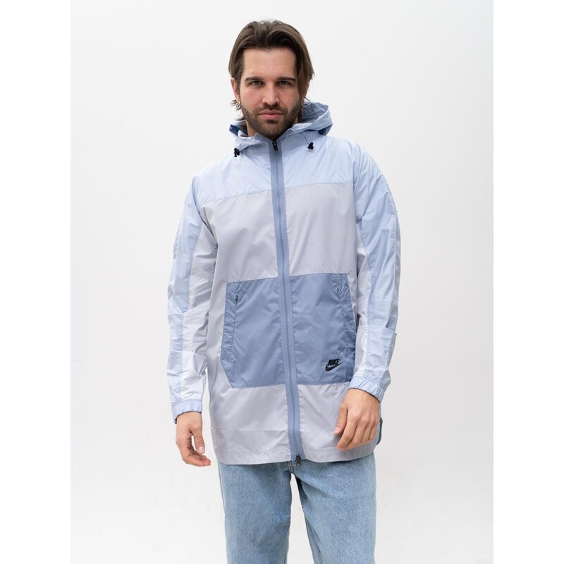 Pánská modrá bunda s kapucí Nike NSW