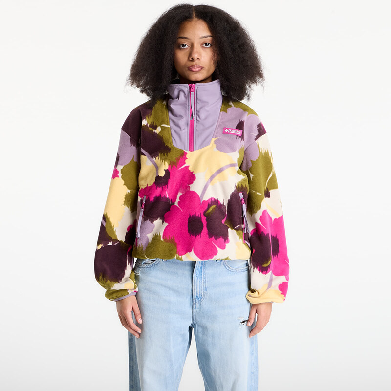 Mikina Columbia Sequoia Grove Half Zip Fleece With Print Fuchsia/ 113641599