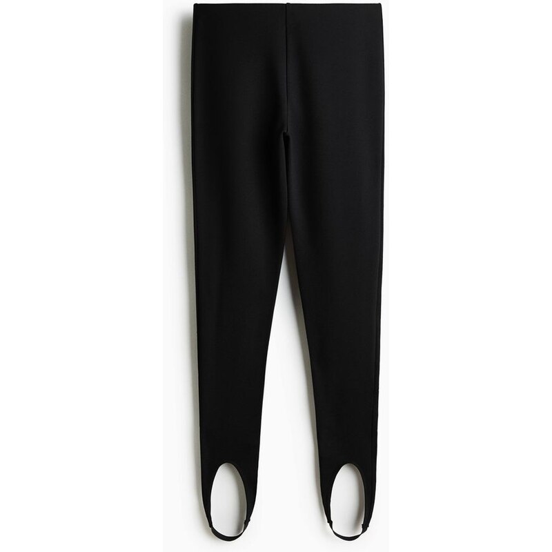 H&M - Legínys pásky pod chodidla - černá 113641104