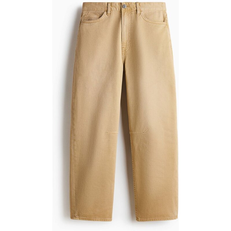 H&M - Kalhoty Relaxed Fit - Béžová