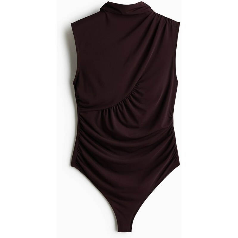 H&M - Řasené body thong - hnědá 113641335