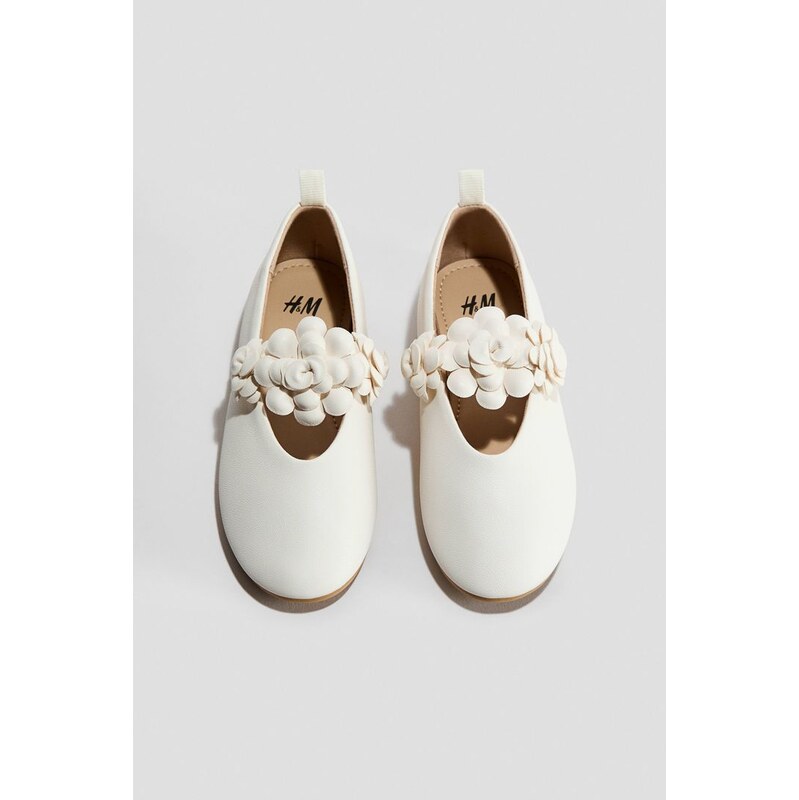 H&M - Balerínkys aplikacemi - bílá 113641337