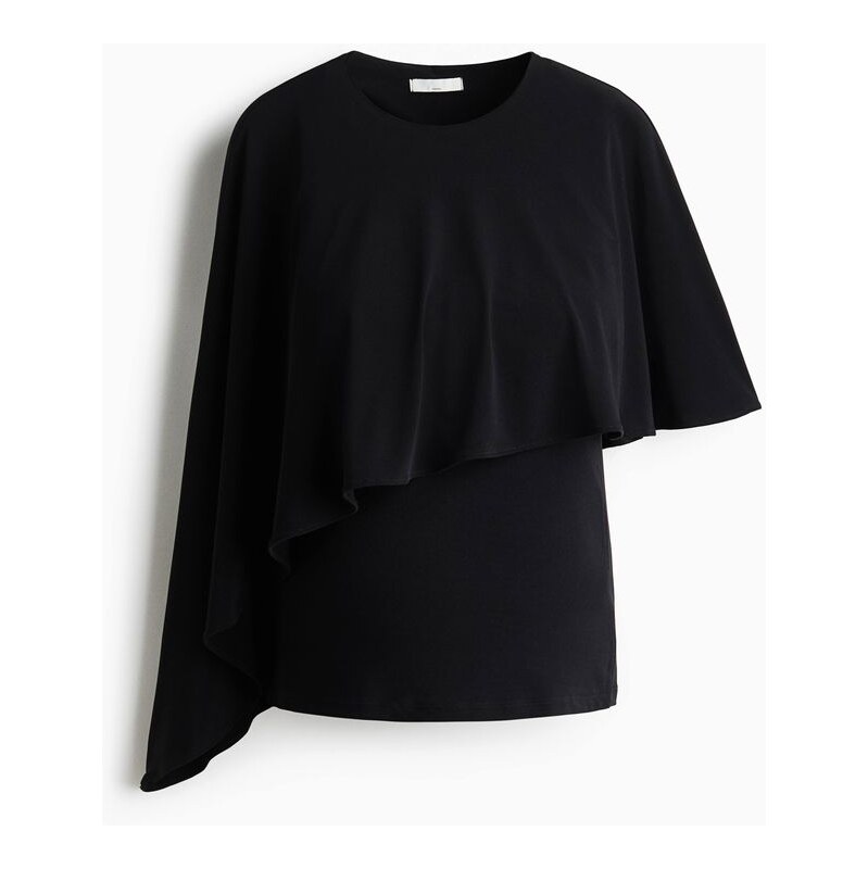 H&M - MAMA Tops pelerínkou - Černá