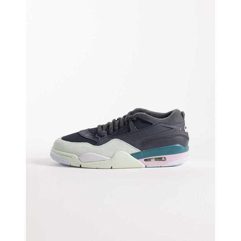 Jordan 4 RM trainers in dark grey and multi