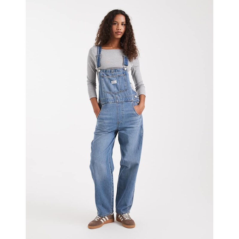 Levis vintage fit denim dungarees in light blue