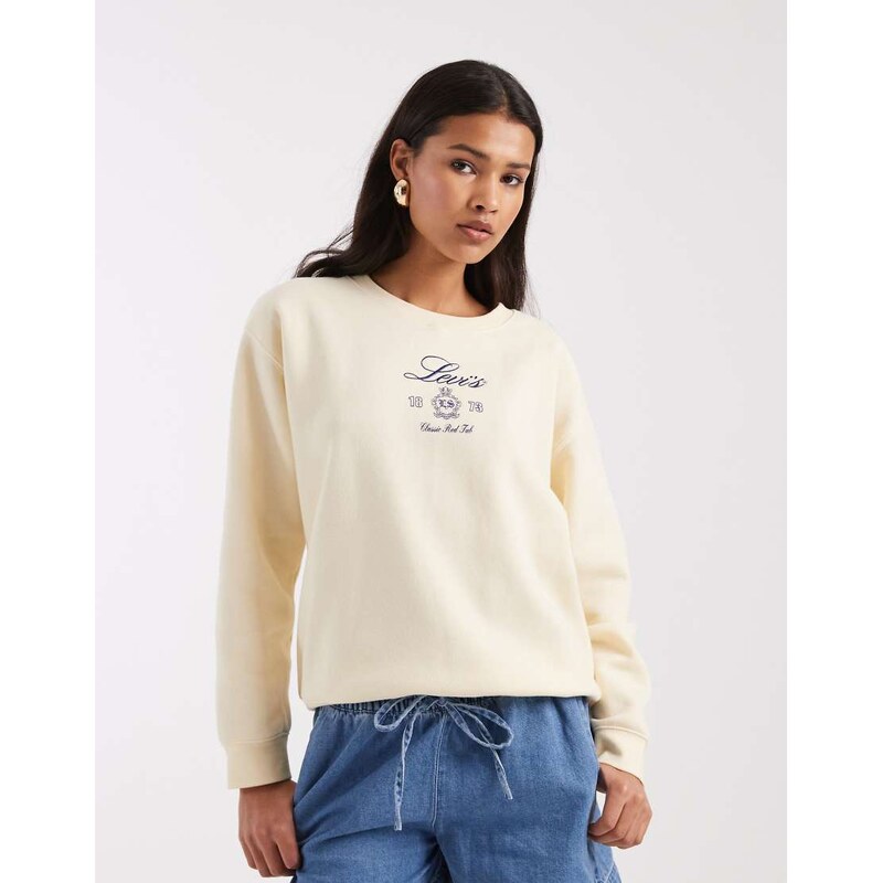 Levis sweatshirt with graphic print in butter yellow