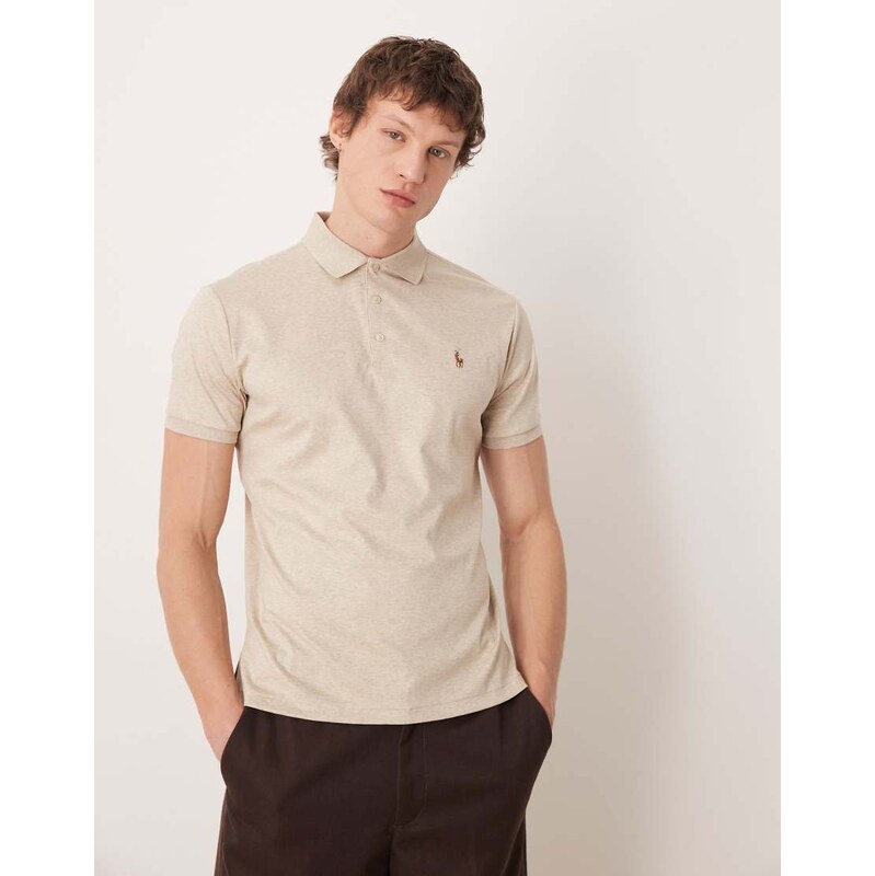 Polo Ralph Lauren icon logo pima cotton polo custom slim fit in