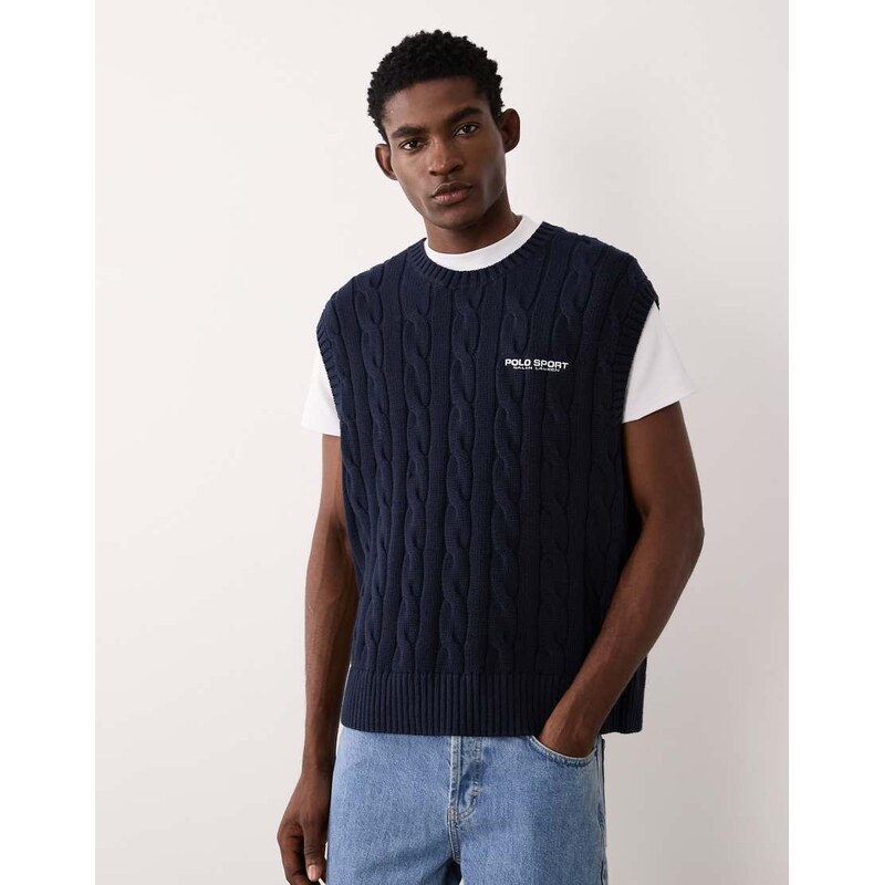 Polo Ralph Lauren sport capsule logo knit sleeveless vest in