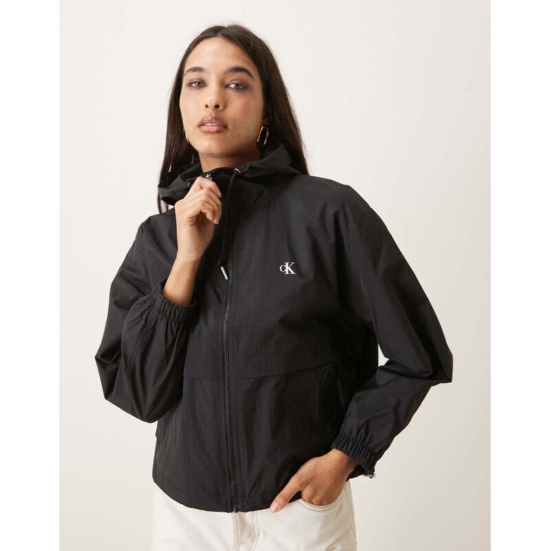Calvin Klein Jeans essential windbreaker in black 113643046
