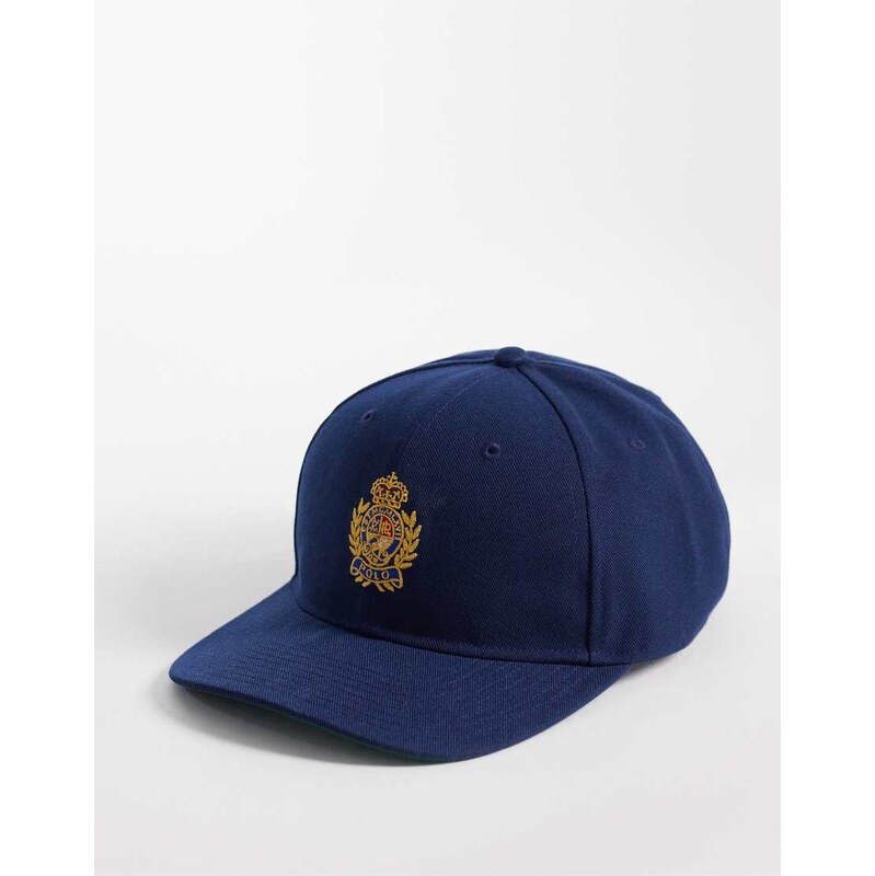 Polo Ralph Lauren crest logo baseball cap in newport navy