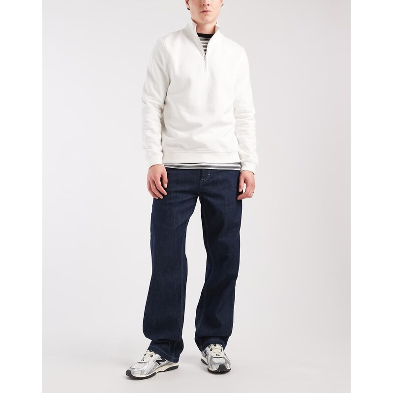 Lee Workwear carpenter wide leg jeans in dark wash blue