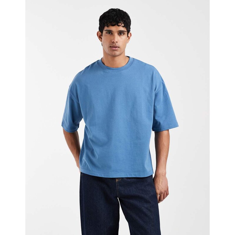 ASOS DESIGN heavyweight boxy oversized drop shoulder t-shirt in