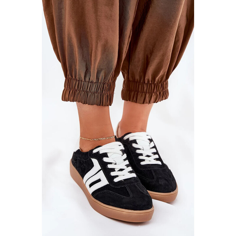 Kesi Černé dámské semišové sportovní sneakersy Vinceza Černá 113642503