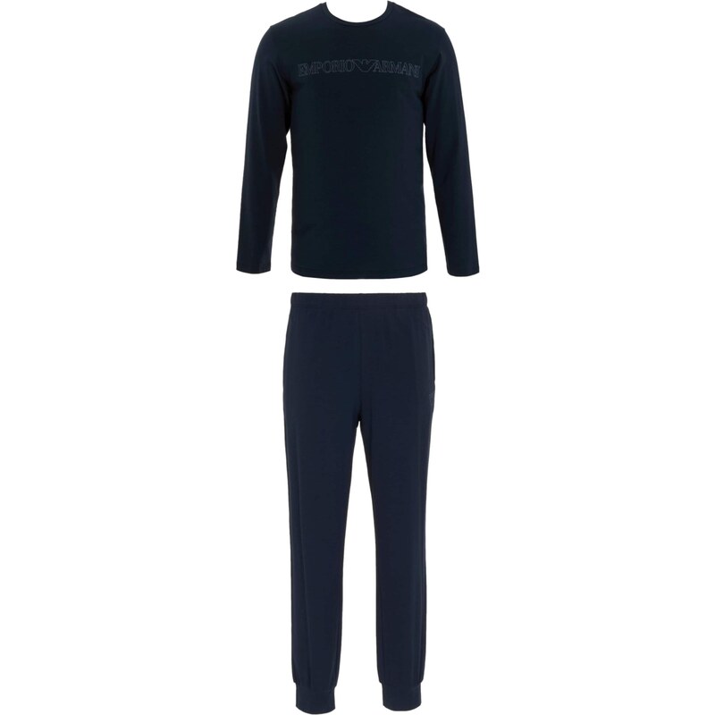 Emporio Armani Pyžamo dlouhé námořnická modř