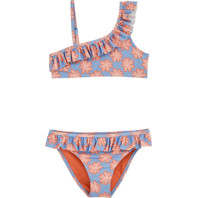 WE Fashion Bikiny světlemodrá / oranžová / jasně oranžová